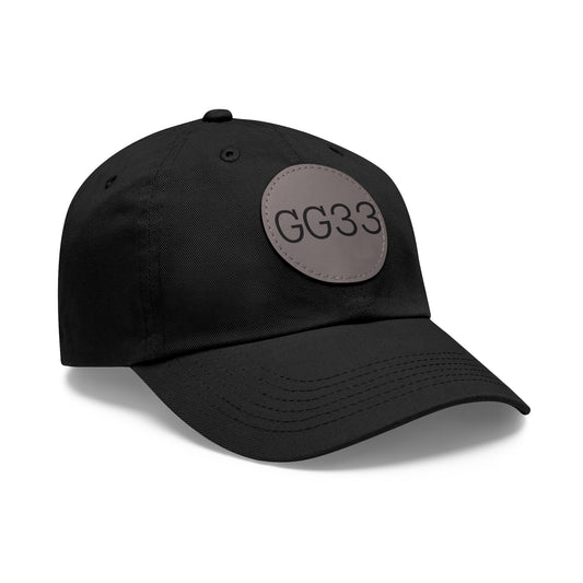 GG33 Elite Power Cap       Round Leather Patch - Casual Fashion Accessory