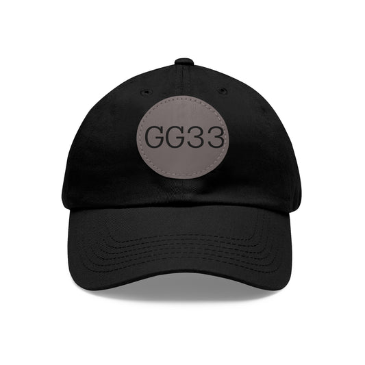 GG33 Elite Power Cap       Round Leather Patch - Casual Fashion Accessory